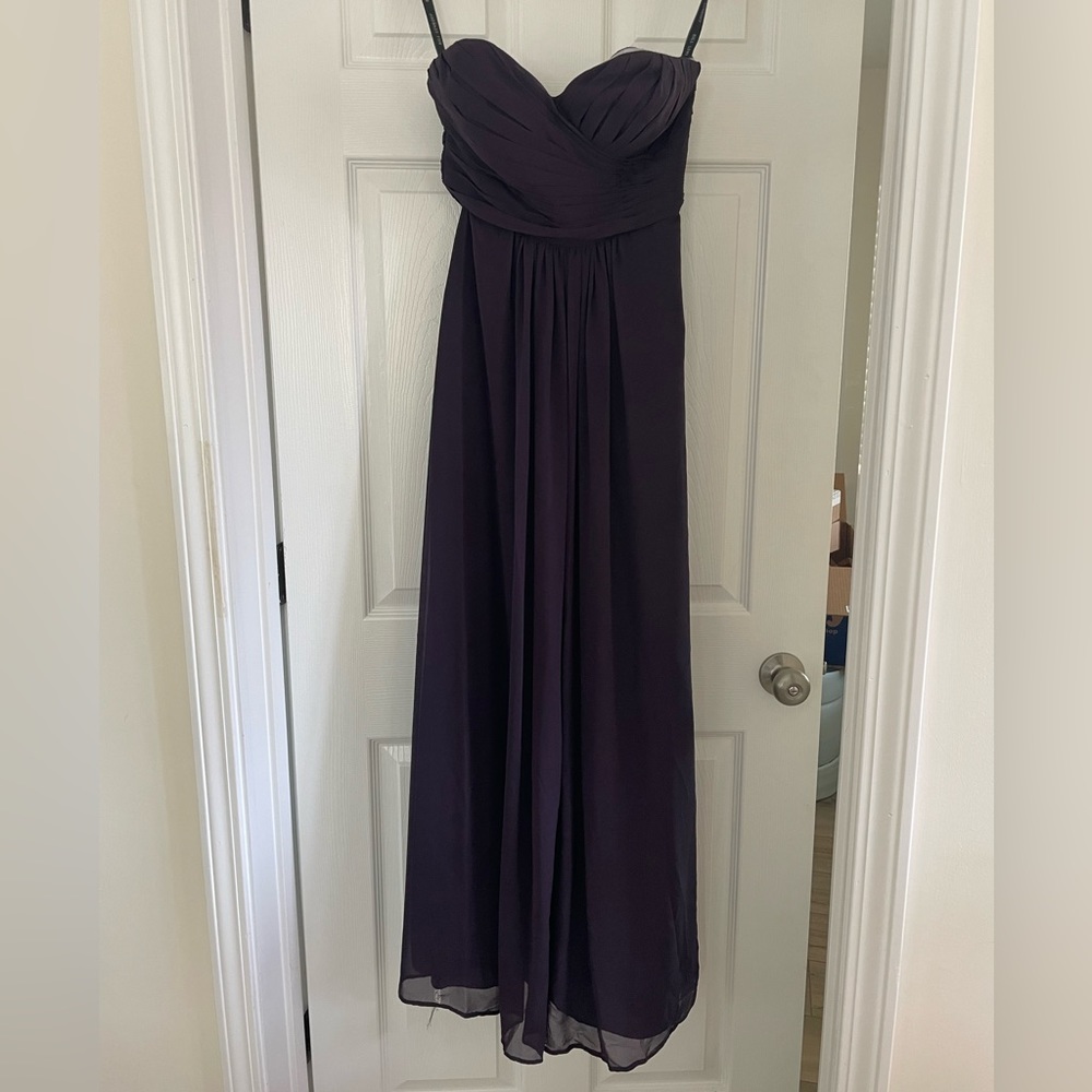 Purple Bill Levkoff Bridesmaid Dress